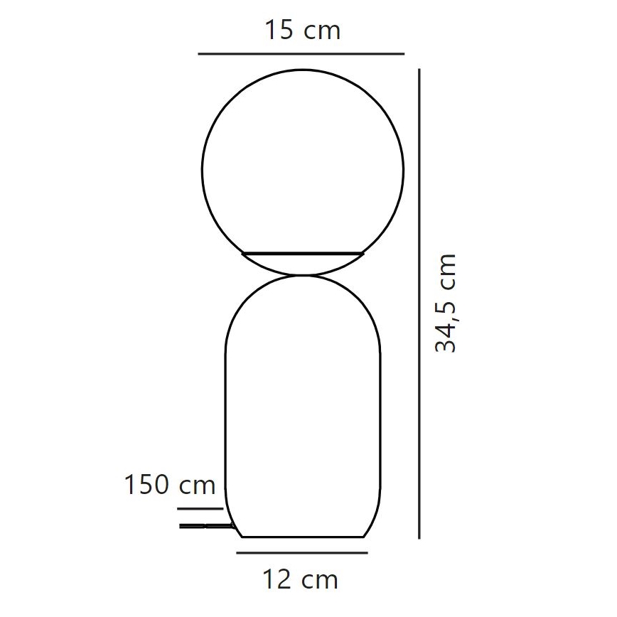 Nordlux - Eπιτραπέζια λάμπα NOTTI 1xE14/25W/230V καφέ