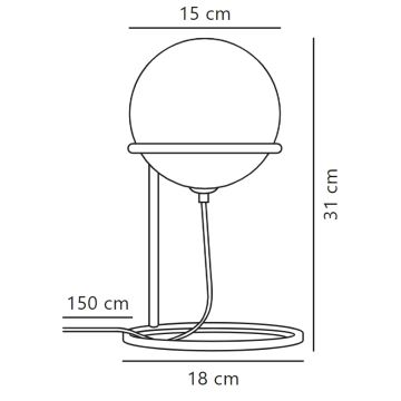 Nordlux - Eπιτραπέζια λάμπα WILSON 1xG9/5W/230V μαύρο