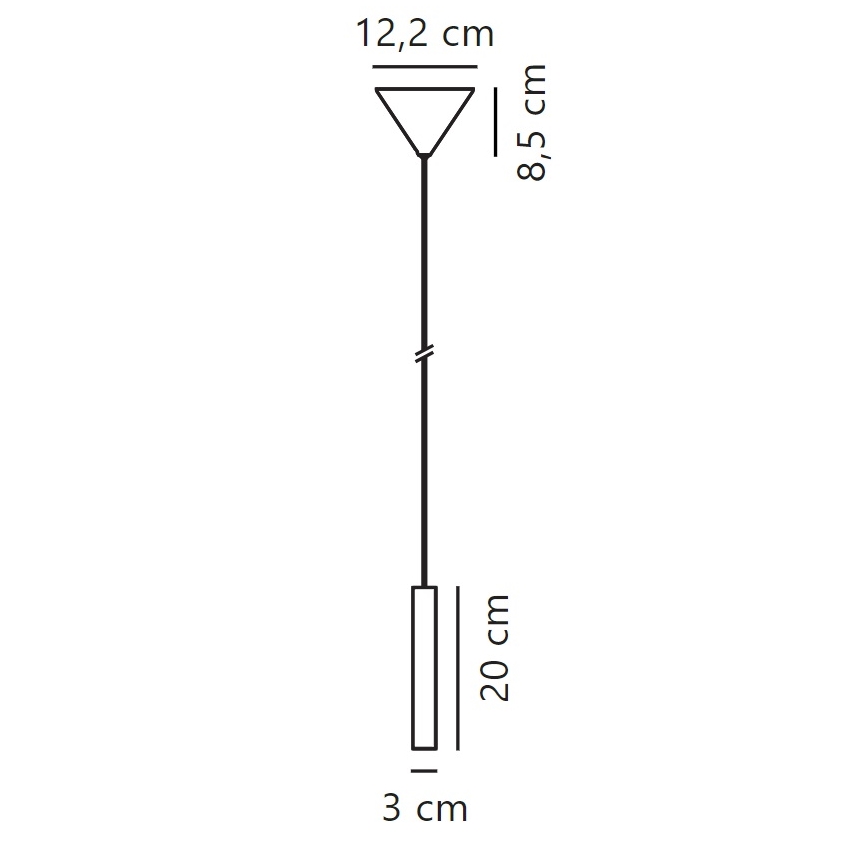 Nordlux - Led Dimmable κρεμαστό φωτιστικό οροφής OMARI LED/4,4W/230V μαύρο