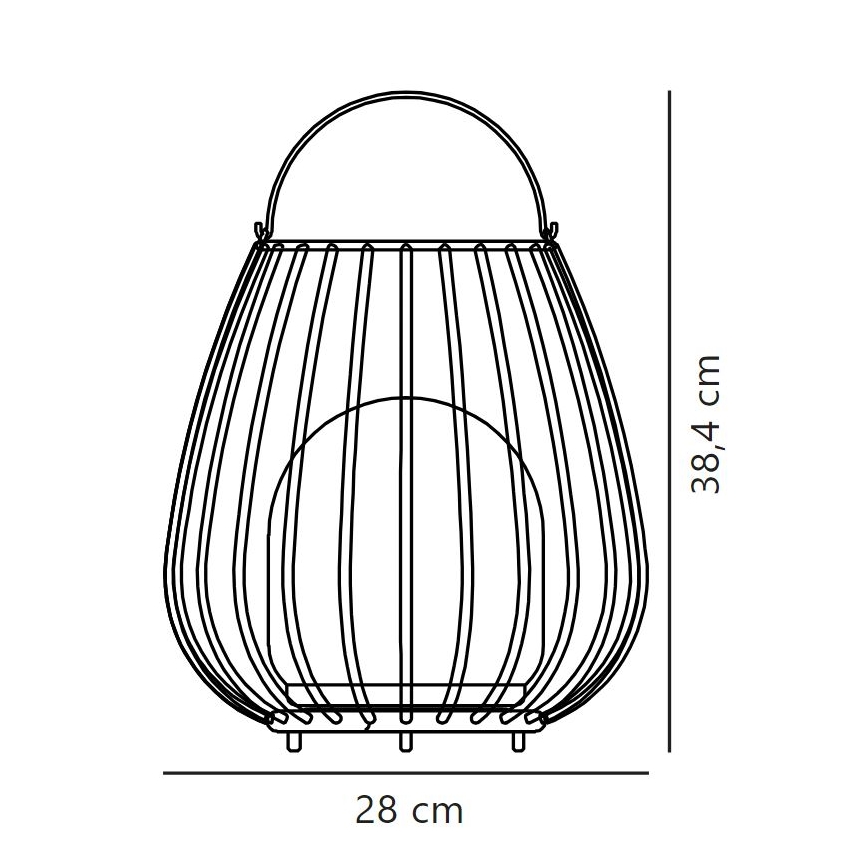 Nordlux - LED Dimmable φορητό φωτιστικό εξωτερικού χώρου JIM TO-GO LED/3W/3,7V IP54 μαύρο