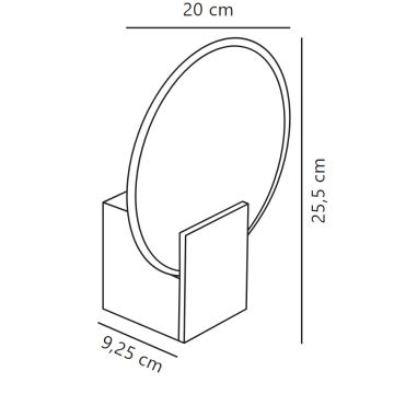 Nordlux - LED Dimming επιτοίχιο φωτιστικό μπάνιου HESTER LED/9,5W/230V IP44 λευκό