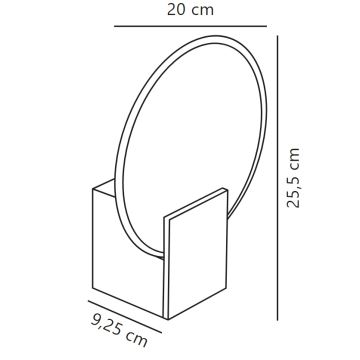 Nordlux - LED Dimming επιτοίχιο φωτιστικό μπάνιου HESTER LED/9,5W/230V IP44 μπεζ