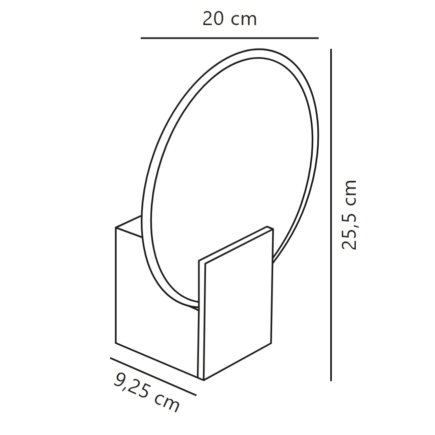 Nordlux - LED Dimming επιτοίχιο φωτιστικό μπάνιου HESTER LED/9,5W/230V IP44 μπεζ