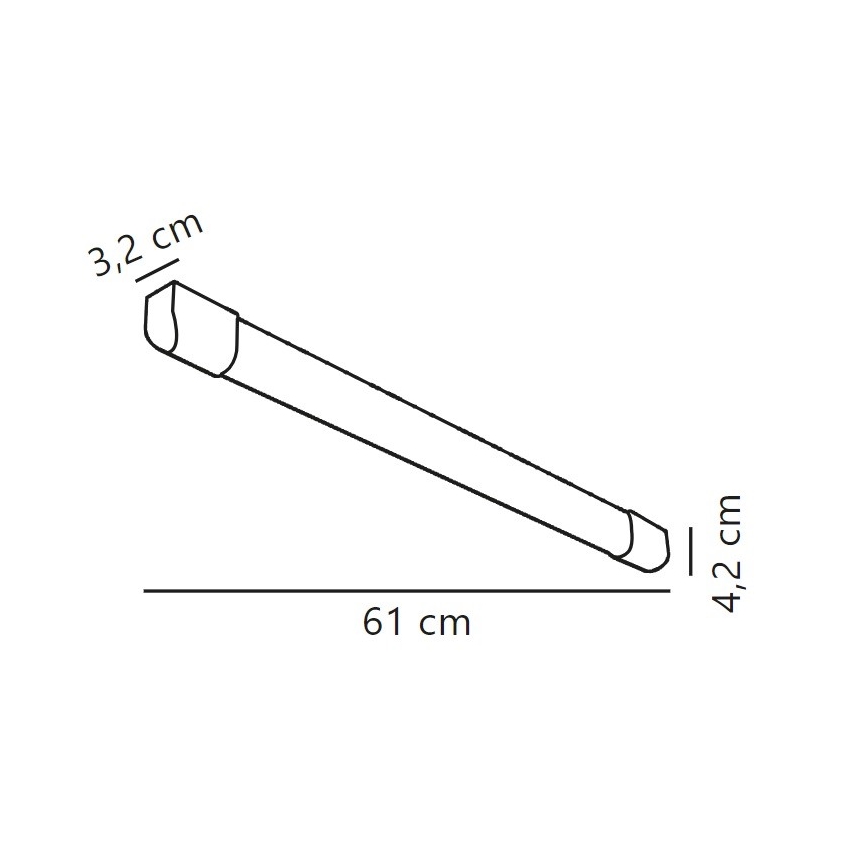 Nordlux - LED Φωτιστικό φθορίου ARLINGTON LED/10W/230V 61 cm