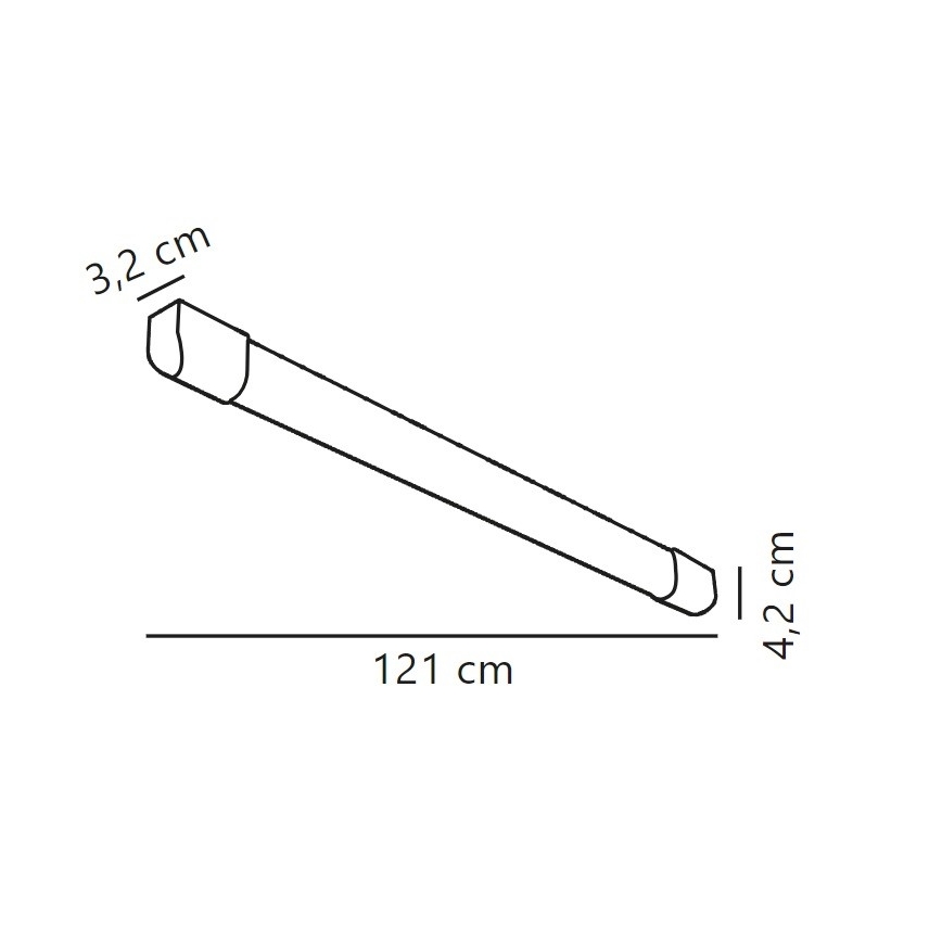 Nordlux - LED Φωτιστικό φθορίου ARLINGTON LED/18W/230V 121 cm