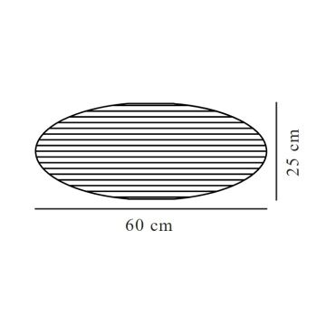 Nordlux - Αμπαζούρ VILLO E27 διάμετρος 60 cm γκρι