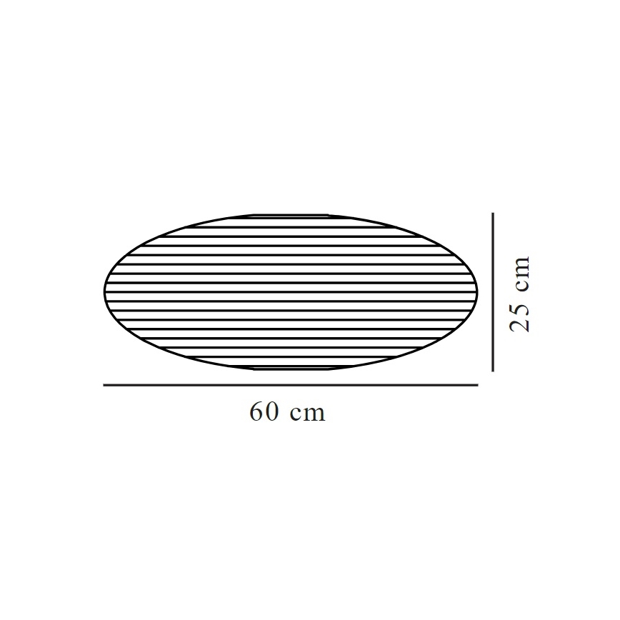 Nordlux - Αμπαζούρ VILLO E27 διάμετρος 60 cm γκρι