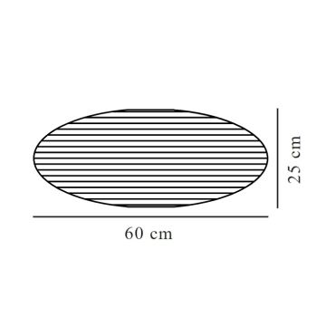 Nordlux - Αμπαζούρ VILLO E27 διάμετρος 60 cm καφέ