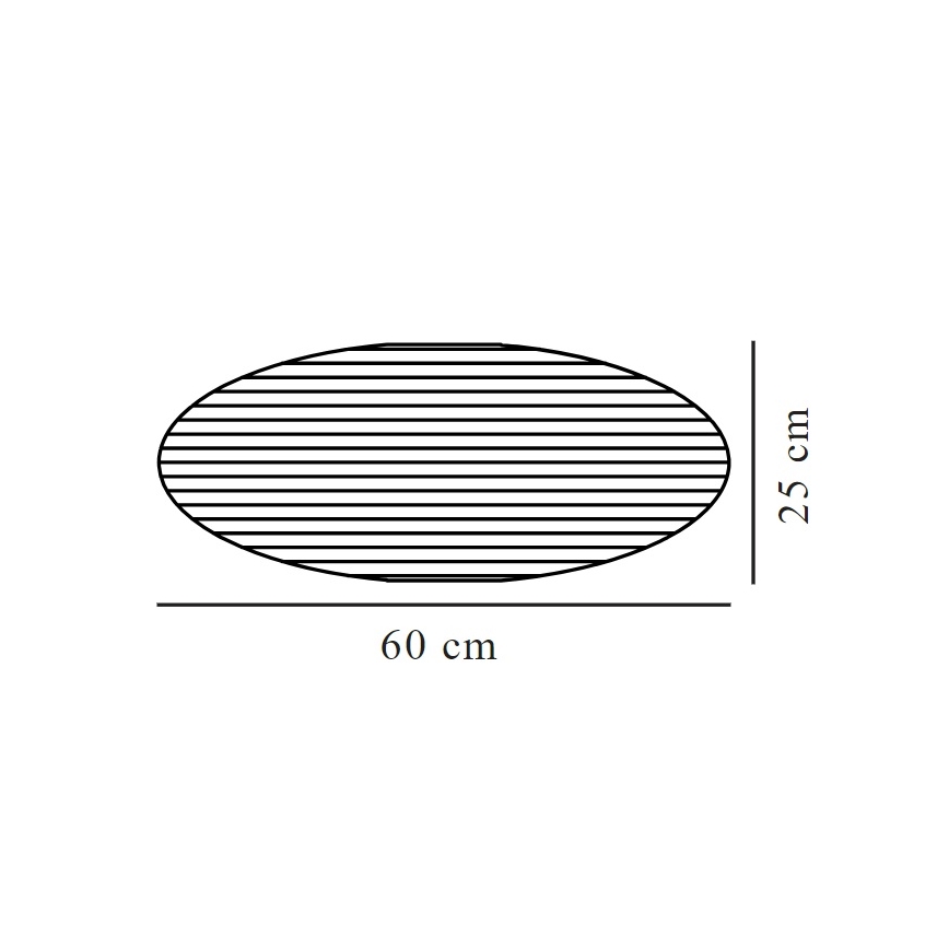 Nordlux - Αμπαζούρ VILLO E27 διάμετρος 60 cm καφέ