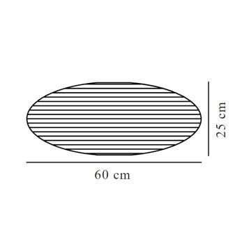 Nordlux - Αμπαζούρ VILLO E27 διάμετρος 60 cm μπεζ