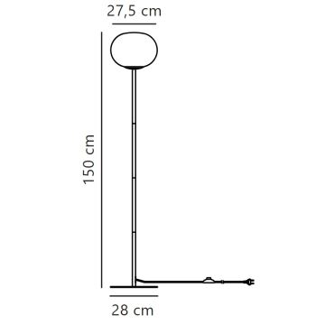 Nordlux - Επιδαπέδια λάμπα ALTON 1xE27/25W/230V χρυσαφί