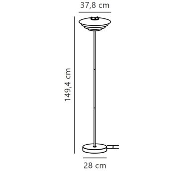 Nordlux - Επιδαπέδια λάμπα BRETAGNE 1xG9/25W/230V ανθρακί