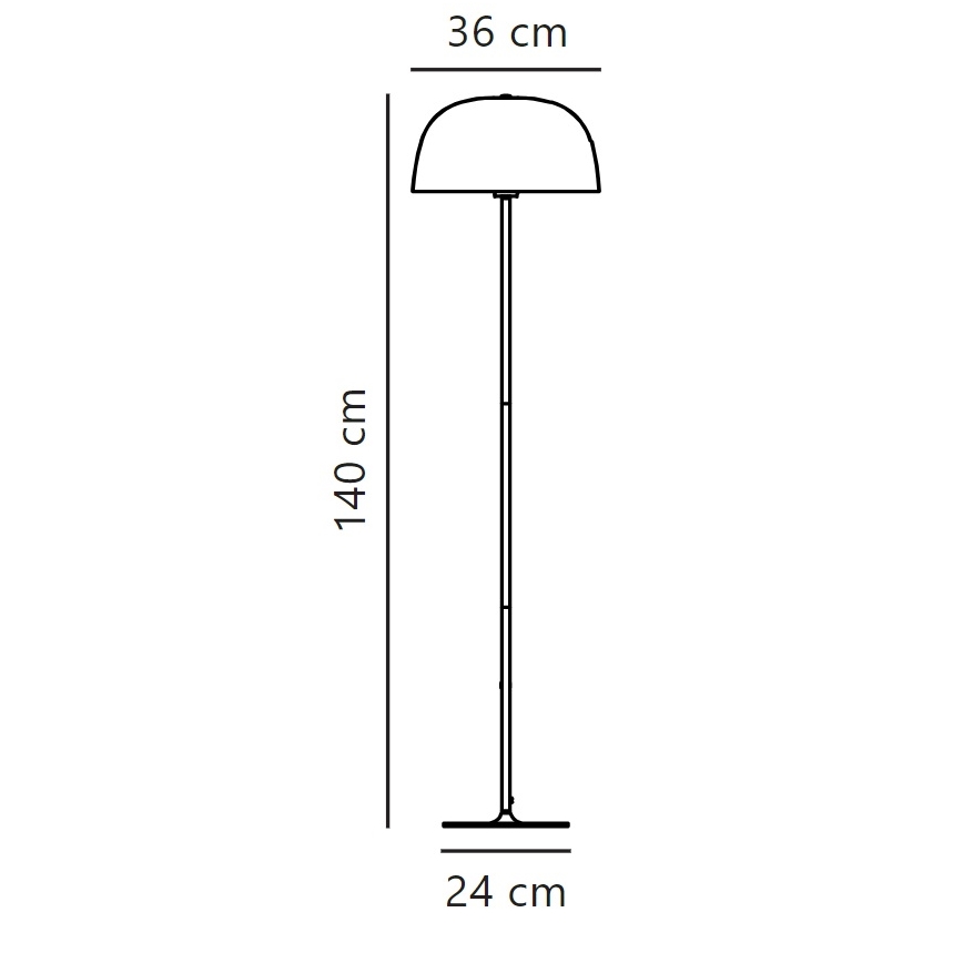 Nordlux - Επιδαπέδια λάμπα CERA 1xE27/60W/230V χρυσαφί