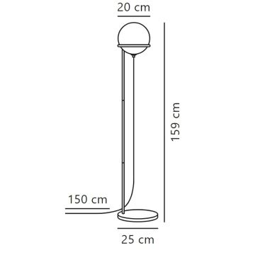 Nordlux - Επιδαπέδια λάμπα WILSON 1xG9/5W/230V μαύρο