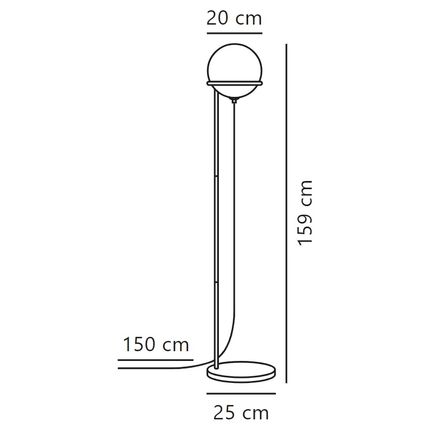 Nordlux - Επιδαπέδια λάμπα WILSON 1xG9/5W/230V μαύρο