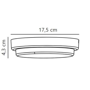 Nordlux - Επιτοίχιο φωτιστικό εξωτερικού χώρου LED CUBA LED/6,5W/230V IP54 διάμετρος 17,5 cm λευκό