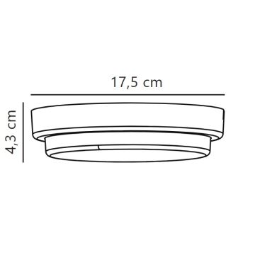 Nordlux - Επιτοίχιο φωτιστικό εξωτερικού χώρου LED CUBA LED/6,5W/230V IP54 διάμετρος 17,5 cm μαύρο