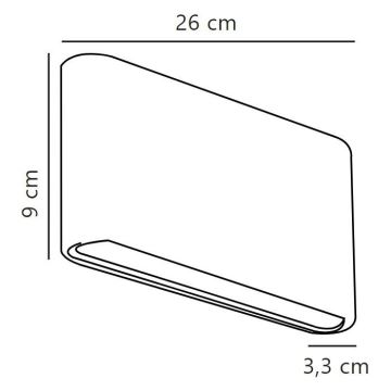 Nordlux - Επιτοίχιο φωτιστικό εξωτερικού χώρου LED KINVER LED/10W/230V IP54 μαύρο