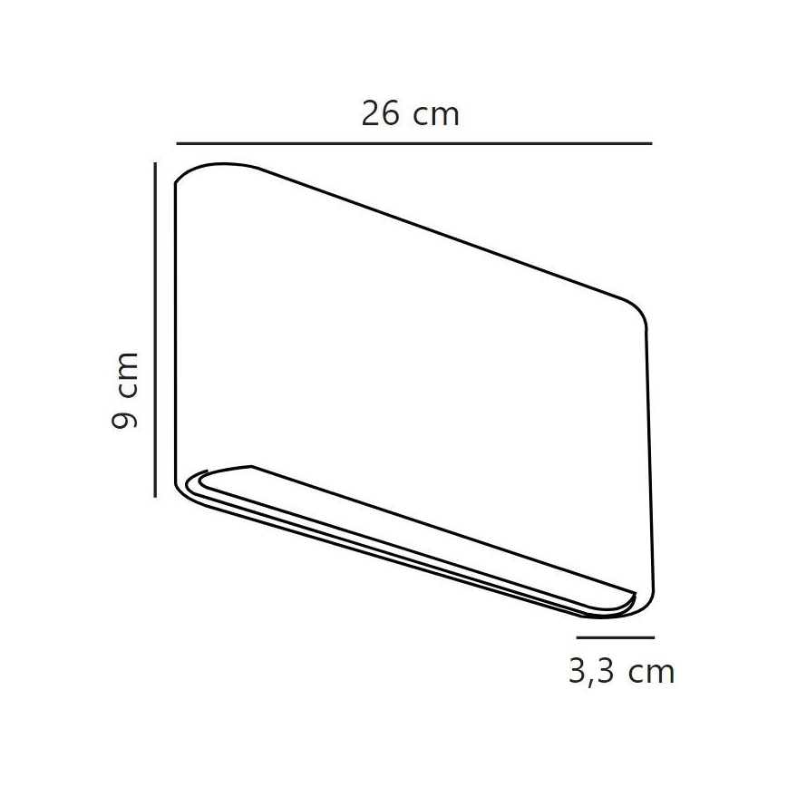 Nordlux - Επιτοίχιο φωτιστικό εξωτερικού χώρου LED KINVER LED/10W/230V IP54 μαύρο