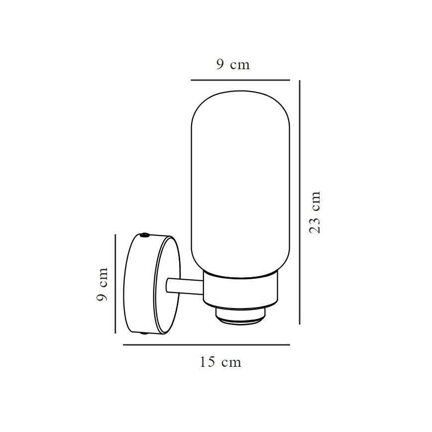 Nordlux - Επιτοίχιο φωτιστικό μπάνιου TUTAN 1xE14/25W/230V IP44 ορείχαλκος