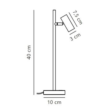 Nordlux - Επιτραπέζια λάμπα dimming LED OMARI LED/3,2W/230V λευκό