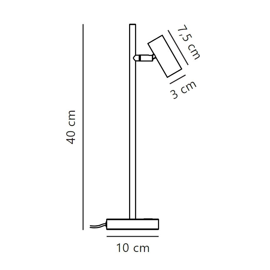 Nordlux - Επιτραπέζια λάμπα dimming LED OMARI LED/3,2W/230V μαύρο