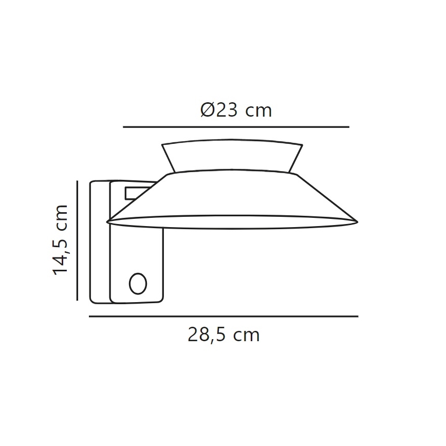 Nordlux - Ηλιακό φωτιστικό τοίχου LED με αισθητήρα JUSTINA LED/5W/3,7V IP44