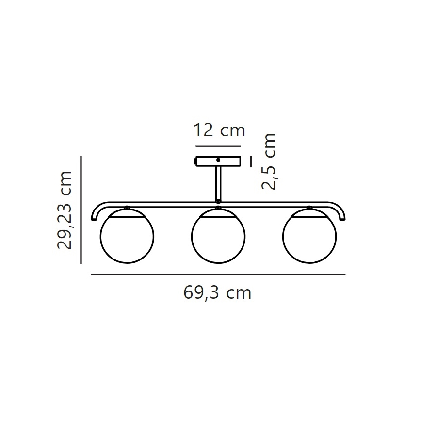 Nordlux - Κρεμαστό φωτιστικό GRANT 3xE14/25W/230V μαύρο