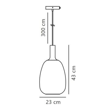 Nordlux - Κρεμαστό φωτιστικό οροφής ALTON 1xE27/60W/230V μαύρο