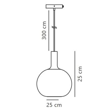 Nordlux - Κρεμαστό φωτιστικό οροφής ALTON 1xE27/60W/230V μαύρο