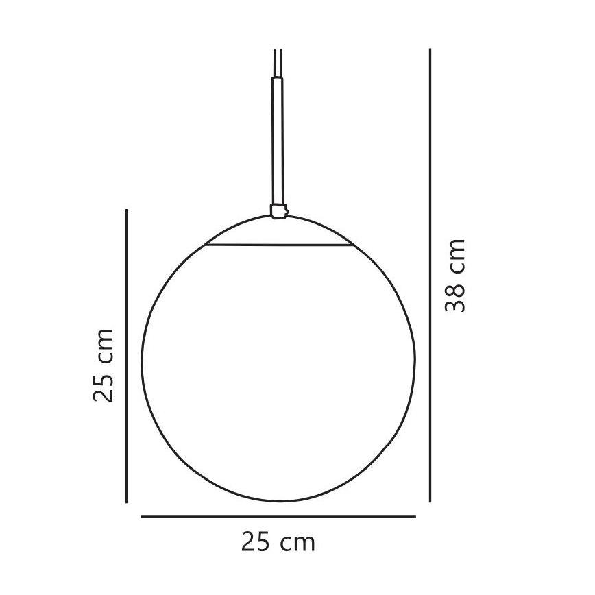 Nordlux - Κρεμαστό φωτιστικό οροφής CAFE 1xE27/25W/230V διάμετρος 25 cm