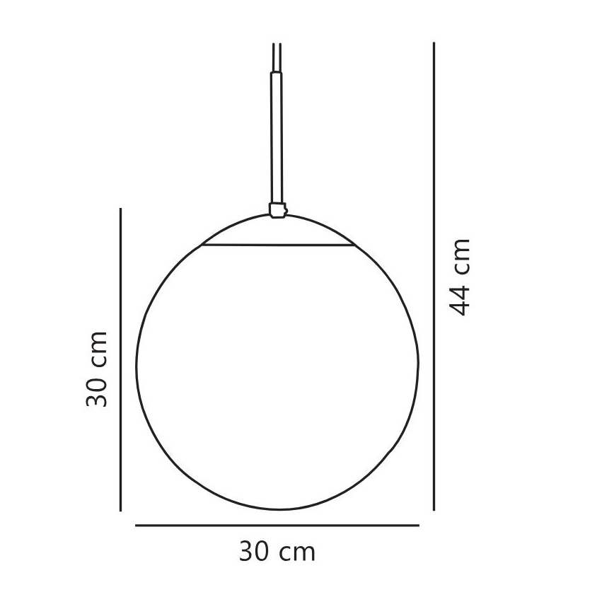 Nordlux - Κρεμαστό φωτιστικό οροφής CAFE 1xE27/25W/230V διάμετρος 30 cm