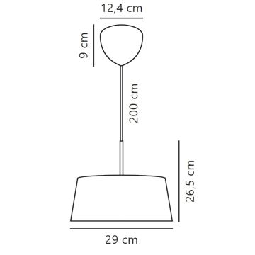 Nordlux - Κρεμαστό φωτιστικό οροφής CLASI 3xE14/10W/230V διάμετρος 29 cm