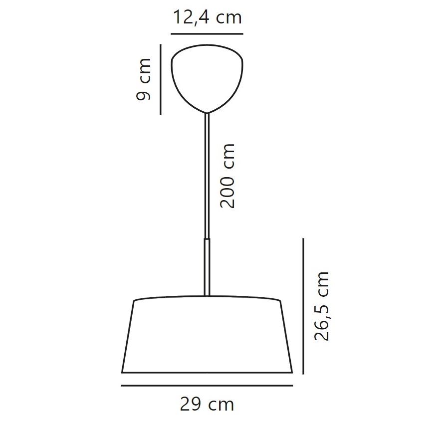 Nordlux - Κρεμαστό φωτιστικό οροφής CLASI 3xE14/10W/230V διάμετρος 29 cm