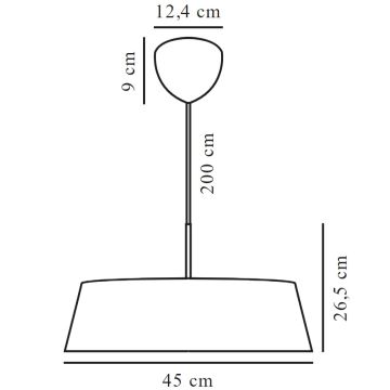 Nordlux - Κρεμαστό φωτιστικό οροφής CLASI 3xE14/15W/230V διάμετρος 45 cm