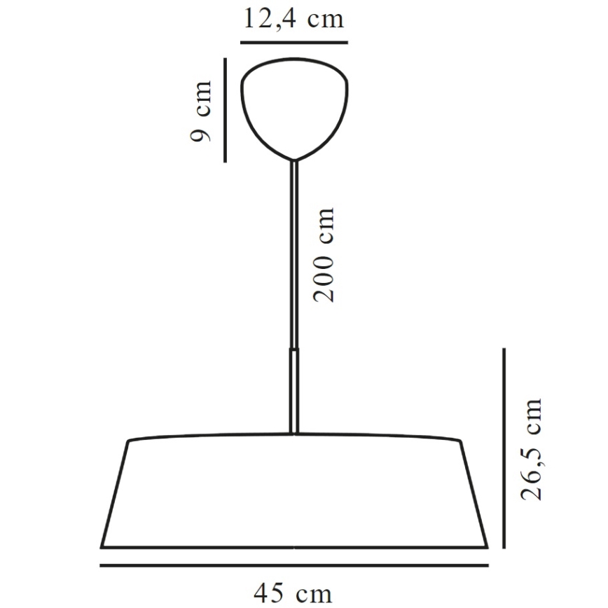 Nordlux - Κρεμαστό φωτιστικό οροφής CLASI 3xE14/15W/230V διάμετρος 45 cm