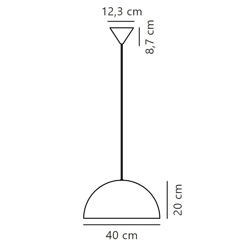 Nordlux -Κρεμαστό φωτιστικό οροφής ELLEN 1xE27/40W/230V