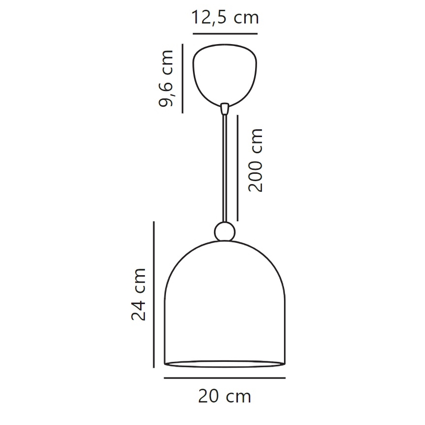 Nordlux - Κρεμαστό φωτιστικό οροφής GASTON 1xE27/40W/230V λευκό