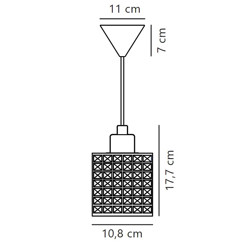 Nordlux -Κρεμαστό φωτιστικό οροφής HOLLYWOOD 1xE27/60W/230V