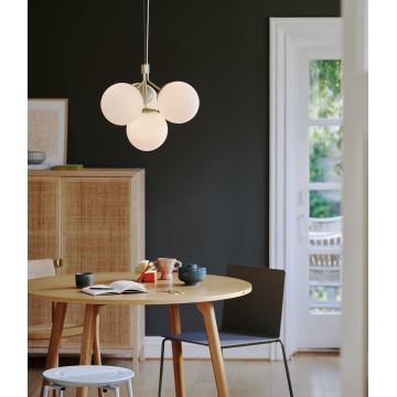 Nordlux - Κρεμαστό φωτιστικό οροφής IVONA 4xE27/28W/230V χρυσαφί