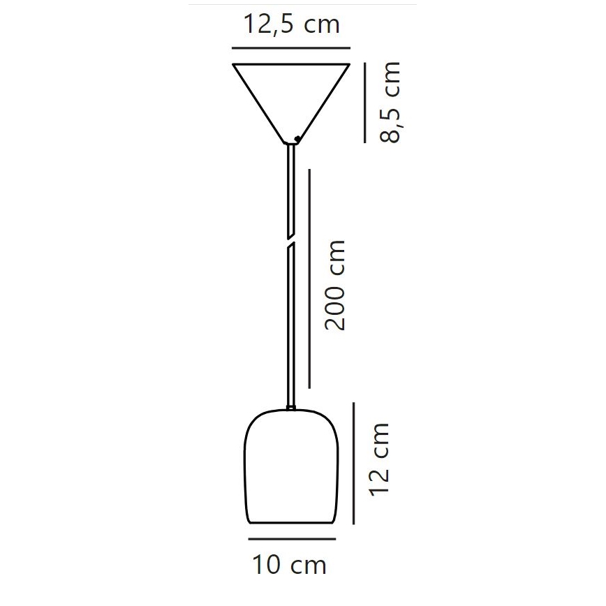 Nordlux - Κρεμαστό φωτιστικό οροφής  NOTTI 1xE27/25W/230V γκρι