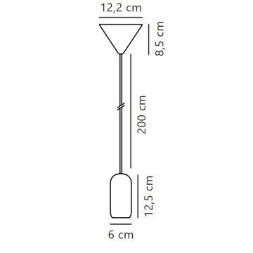 Nordlux - Κρεμαστό φωτιστικό οροφής NOTTI 1xE27/40W/230V γκρι