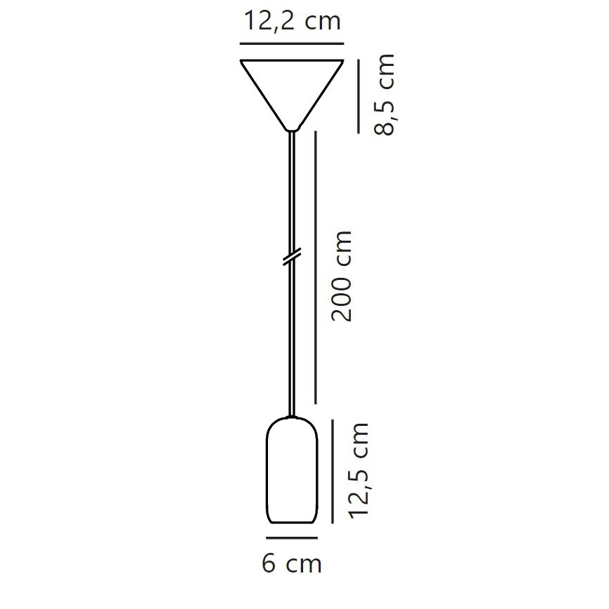 Nordlux - Κρεμαστό φωτιστικό οροφής NOTTI 1xE27/40W/230V γκρι