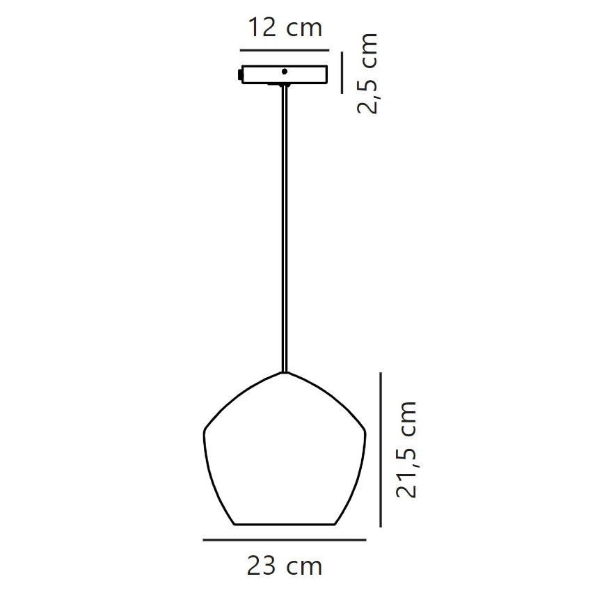 Nordlux - Κρεμαστό φωτιστικό οροφής ORBIFORM 1xE27/40W/230V μαύρο/γκρι