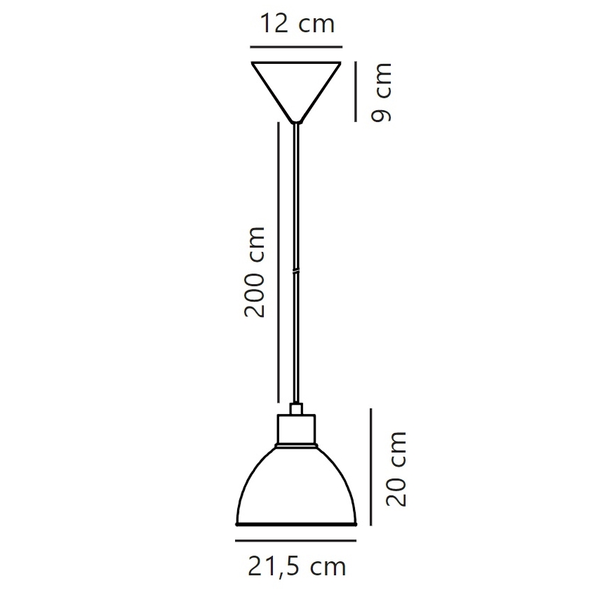 Nordlux - Κρεμαστό φωτιστικό οροφής POP 1xE27/40W/230V λευκό