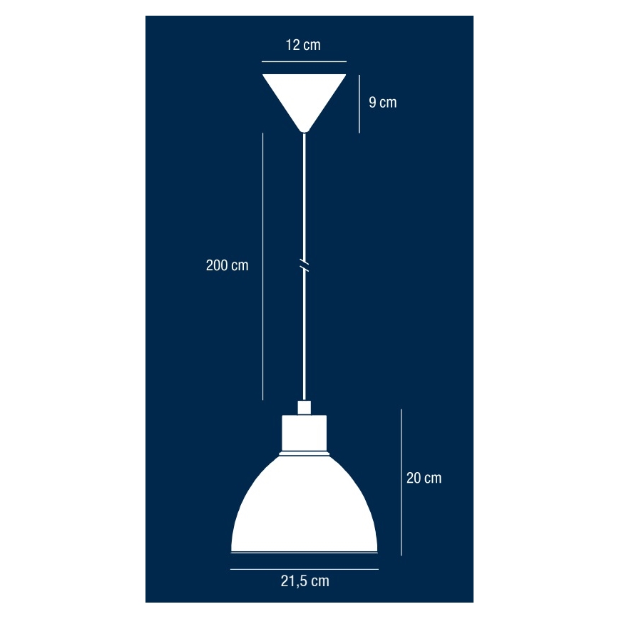 Nordlux - Κρεμαστό φωτιστικό οροφής POP 1xE27/40W/230V μαύρο/χρυσαφί