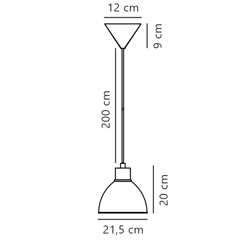 Nordlux - Κρεμαστό φωτιστικό οροφής POP 1xE27/40W/230V μέντα