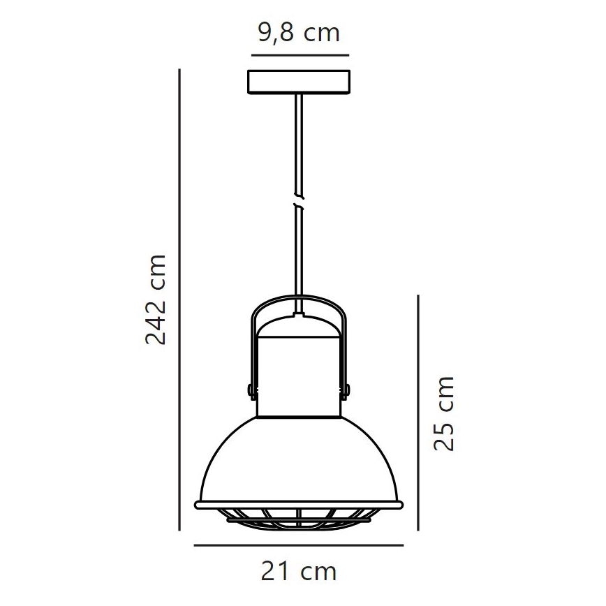 Nordlux -  Κρεμαστό φωτιστικό οροφής PORTER 1xE27/60W/230V