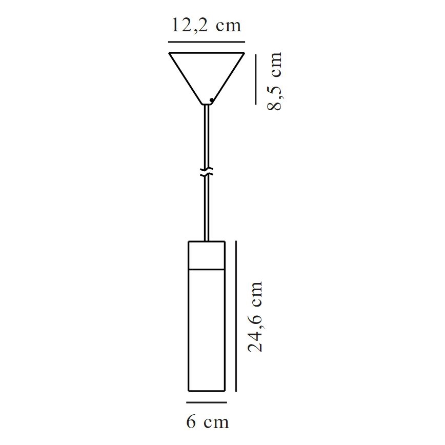 Nordlux - Κρεμαστό φωτιστικό οροφής  TILO 1xGU10/15W/230V μαύρο