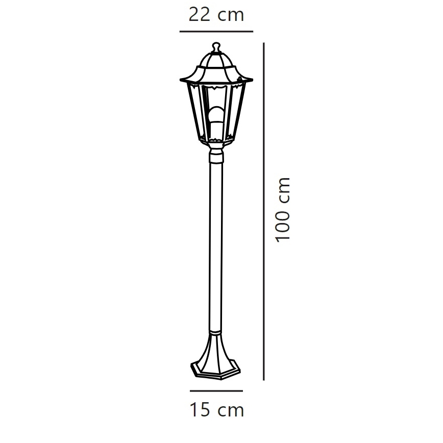 Nordlux - Λάμπα εξωτερικού χώρου CARDIFF 1xE27/60W/230V IP44